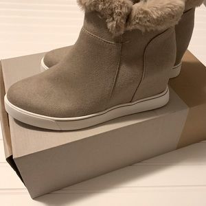 Maurices Taryn fur sneaker wedge boot